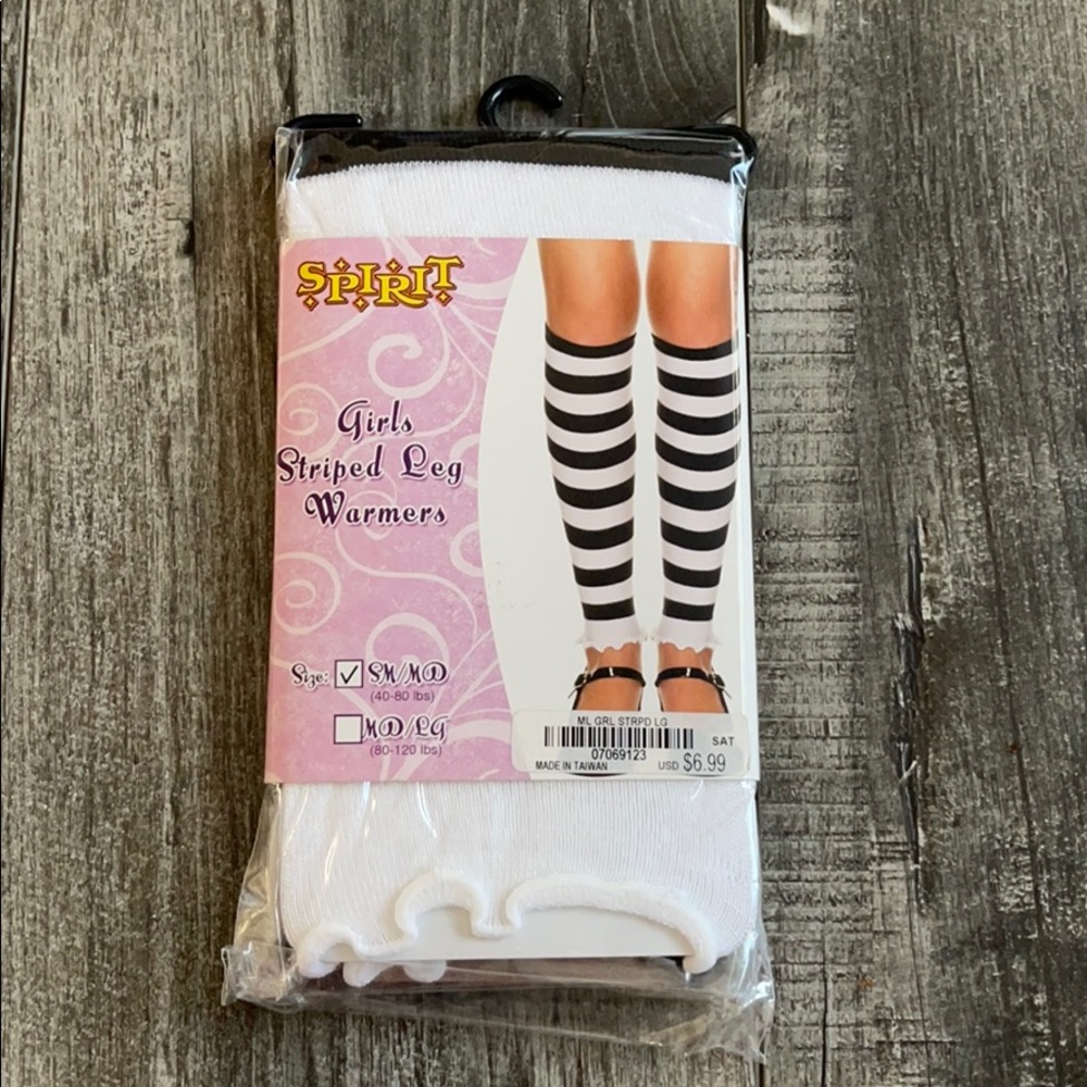 New girls leg warmers size SM/MD